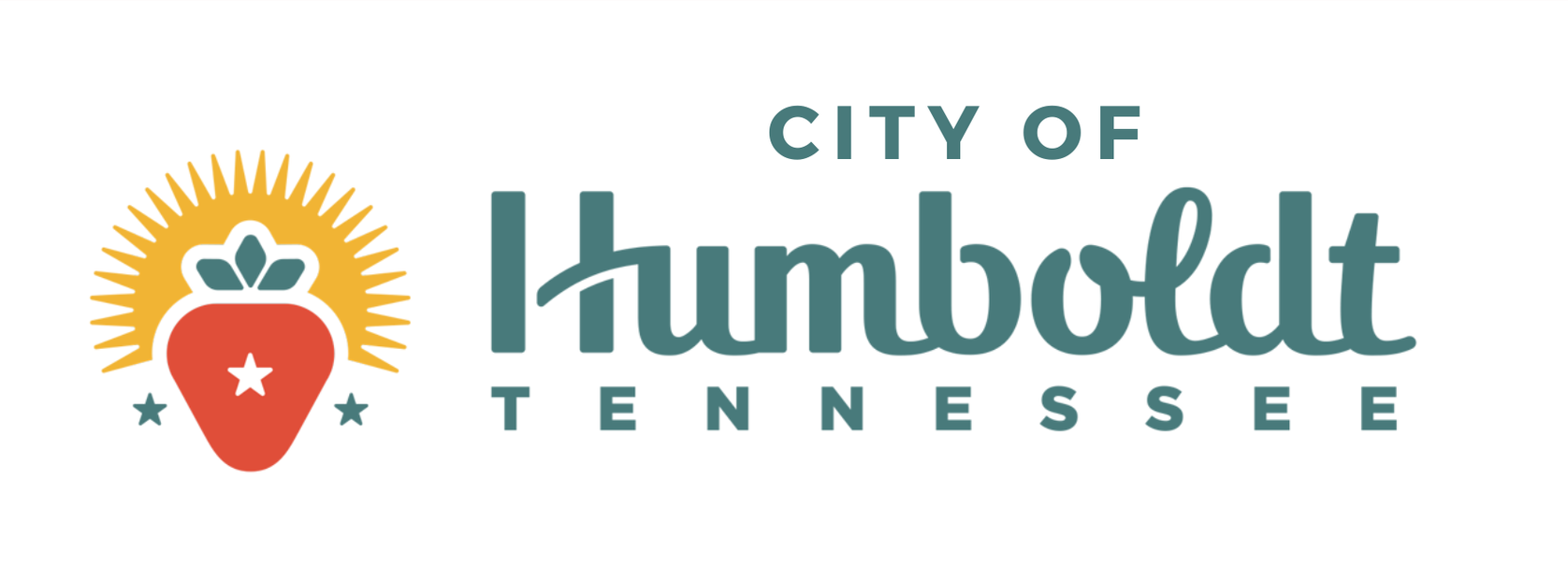 City of Humboldt, Tennessee Logo - straberry in the sunshine